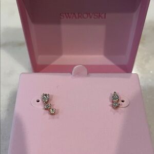 Swarovski Gold MESMERA DROP MIX Crystal Earrings BRAND NEW